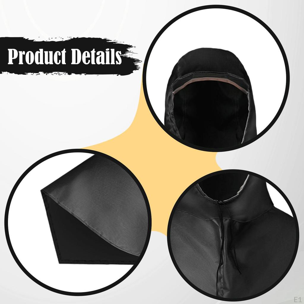 Hood with Shoulder Cover Waterproof Dustproof Unisex Work Hat PVC Material Neck Head