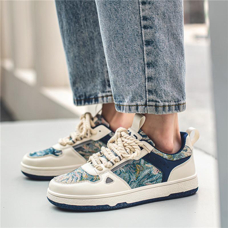 Men Shoes Casual Male Sneakers Platform Leather Outdoor Walking Tennis Fashion Designer Luxury Loafers Student Summer Flat