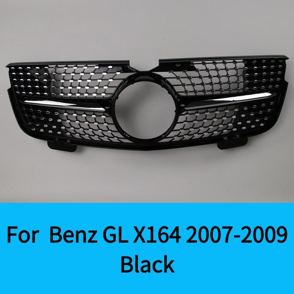 Front Upper Bumper Center Grille Radiator For Mercedes-Benz GL Class X164 2007-2012 GL320 GL350 GL450 GL500 GL550Tuning