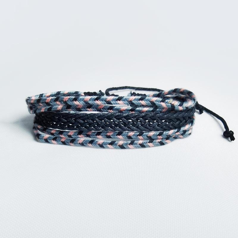 Handmade Trendy Cotton Woven Literary Style Bracelet - Colorful 2020 Design
