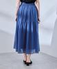 ROPE PICNIC Sheer Tiered Skirt GDC15110 Blue Main (44)