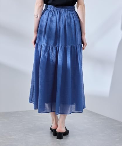 ROPE PICNIC Sheer Tiered Skirt GDC15110 Blue Main (44)