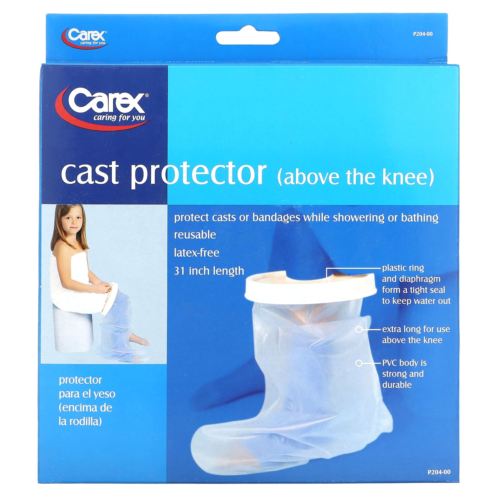 

Cast protector, above knee, 1 protector