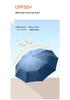 Red Leaf Automatic Folding Sun/Rain Umbrella - Reinforced Windproof Ribs, Black Glue Sun Protection, Double Large Coverage.