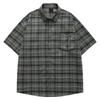 Vintage Summer American Commute Retro Polished Plaid Shirt Men's Vintage Design Short-sleeved Plaid Shirt