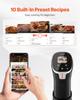 Sous Vide Präzisionskochgerät, 1100W Sous-Vide Kochmaschine, WIFI Immersion Circulator mit 10 voreingestellten Rezepten, LCD-Touchscreen, Schnellheizend, Präzise