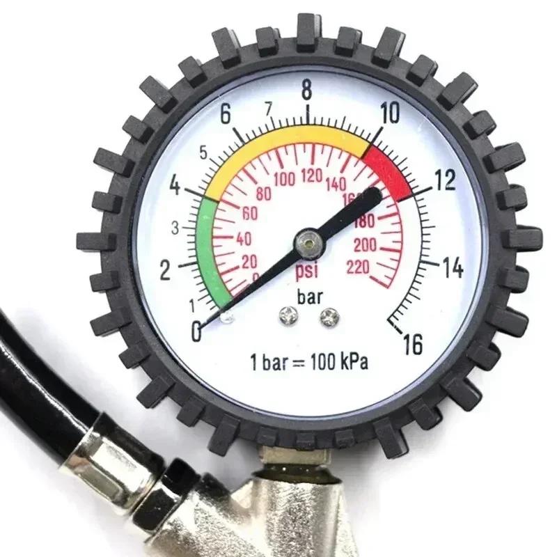 Tire Pressure Gauge For Car Motorcycle SUV Inflator Pumps Tire Repair Tools Pressure Gun Type For Air Compressor Durable