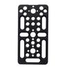 Camera Support Plate With Cold Shoe Attachment And 1/4in 3/8in Cheese Base Plate Tripod Mounting Plate