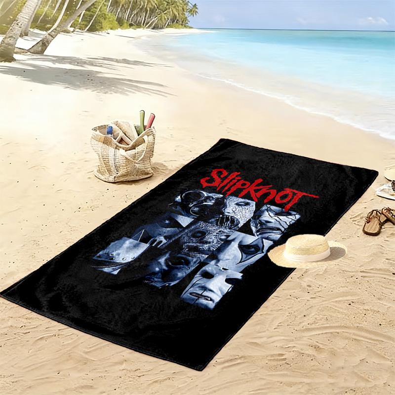 Slipknot: Rebellion beach towel Outdoor camping Beach towel for vacation photos seaside swim Outdoor pool towel printing Travel and vacation towels