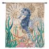 Seahorse Seaweed Starfish Shell Retro Sheer Curtains For Living Room Kitchen Window Curtains Bedroom Tulle Voile Curtains