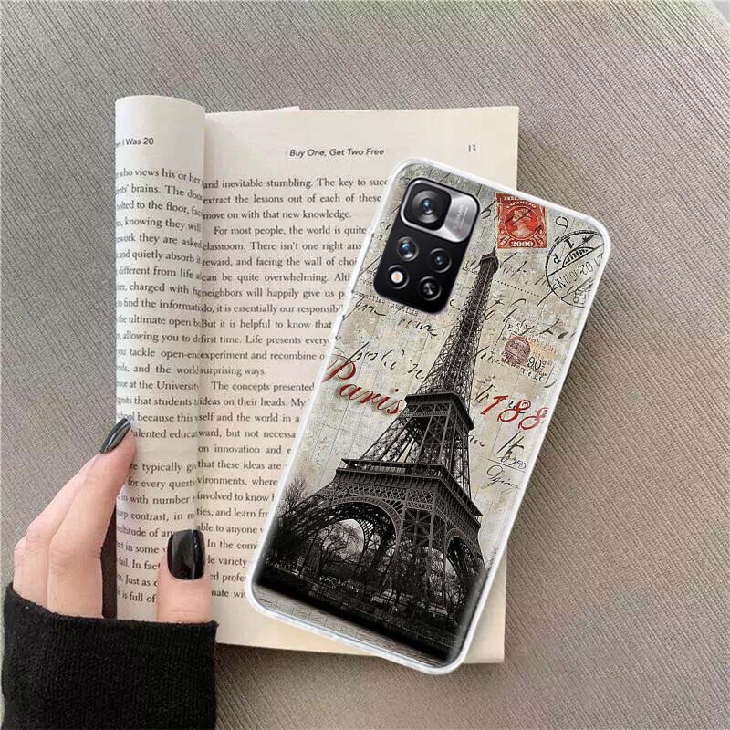 Eiffel Tower Art Phone Case For Xiaomi Poco F7 14 Ultra Mi 9T 12T 11T 13 15 Pro 12 11i 12X 10T 11 10 9 8 Lite 5G A3 CC9E Cover C