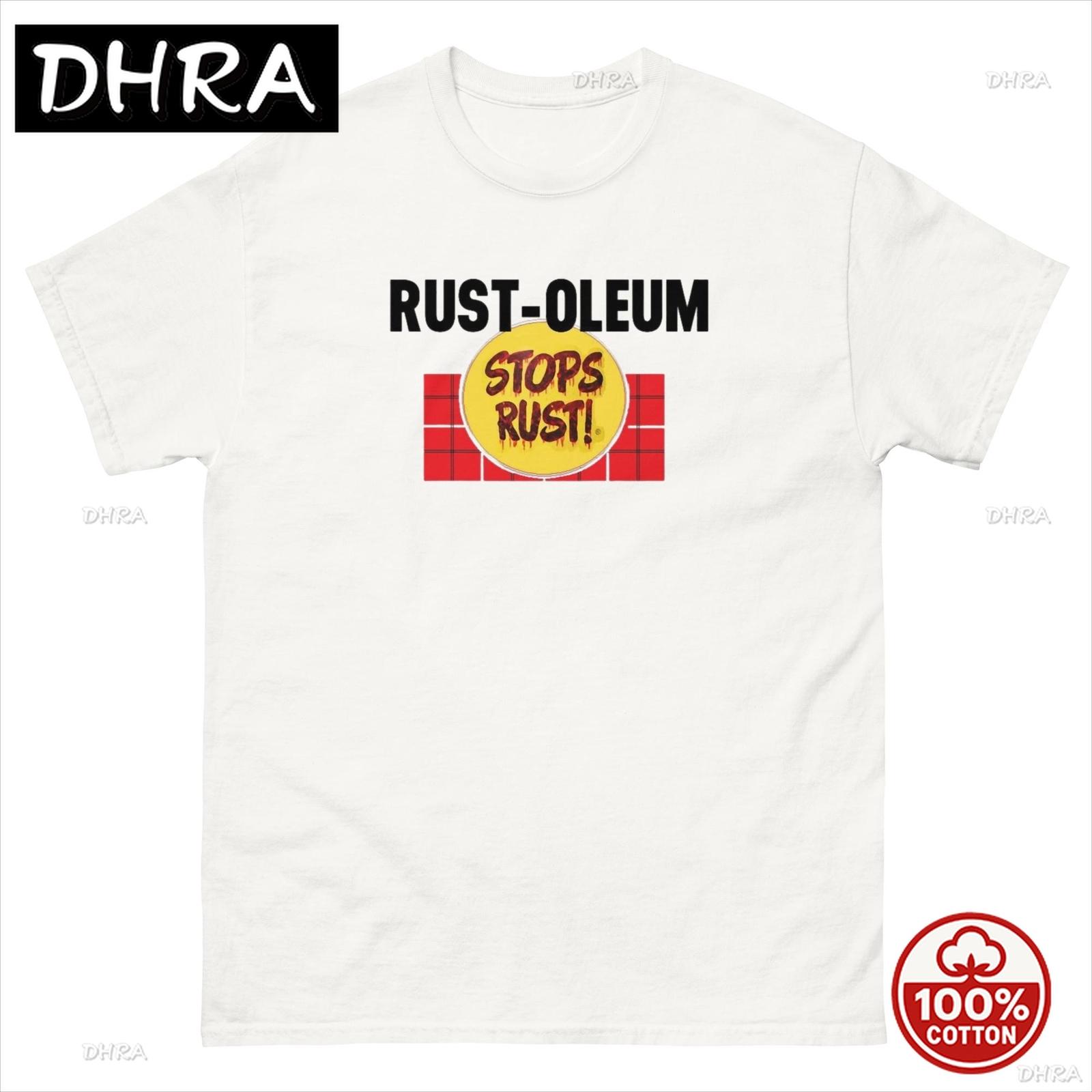 Rustoleum Graffiti Футболка Graff Rusto Tee в Ретро Эстетике для Мужчин Повседневная Футболка Топы Дышащая Скейтбордистская Печатная Футболка S