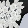 Three Dimensional Flowers Clothing Applique Sequin Patch Repair Flower Embroidered Patches  Apparel