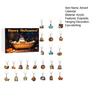 Halloween Advent Calendar 2D Reading Ghost Acrylic Ornaments Set 24 Days Countdown To Halloween Decoration for Holiday Home Party Decor