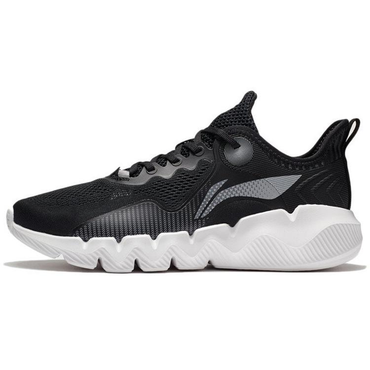 New LiNing Cushioning, Slip Resistant, And Abrasion Resistant Low Top Casual Shoes Men's Black AGLS023-1
