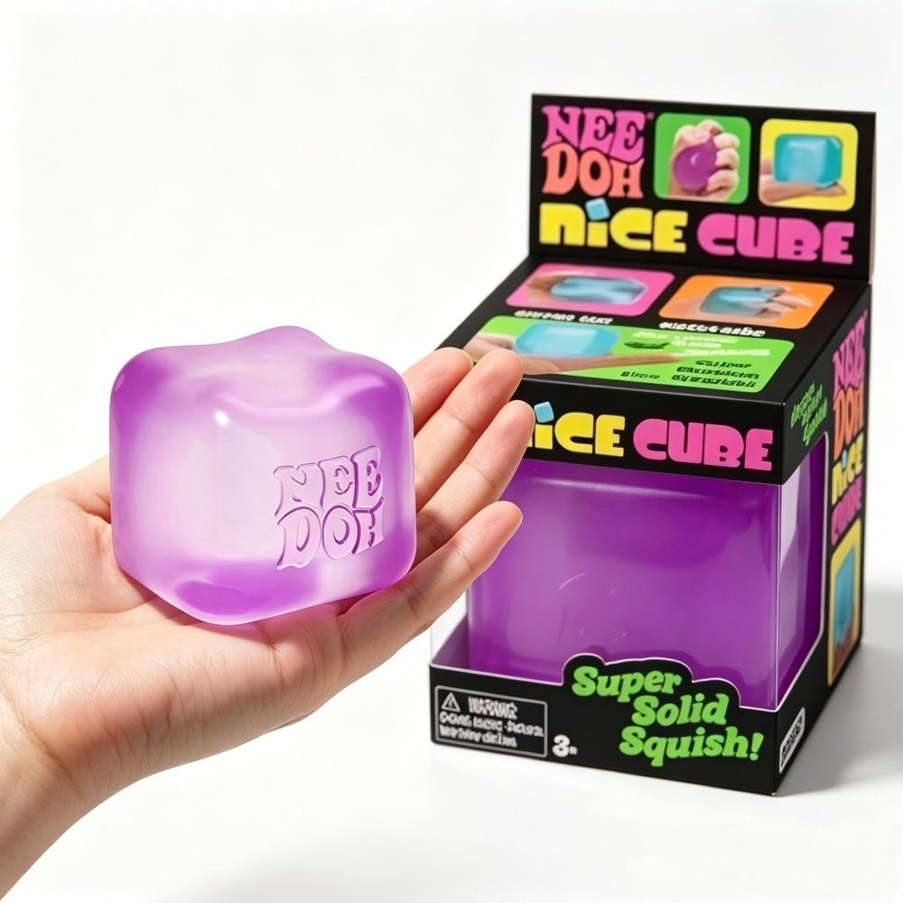 Nee Nice Cube Sensory Cube, Anti-Stress Tool for Anxiety and Focus, Desktop Sensory Cube for Adults and Kids