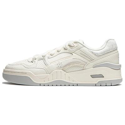 Li Ning Moon White 2.0 Low Top Skateboard Shoes Men's Ecru AGCU275-1
