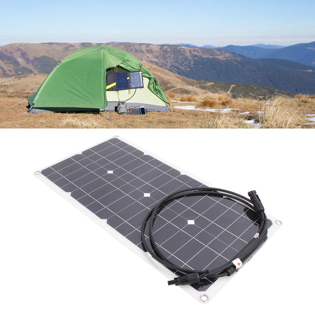 Flexible Solar Panel  r, 25W 16V Monocrystalline Solar Panel for and Yacht, 12V Car Batteries, High Efficiency, Portable Design,   and