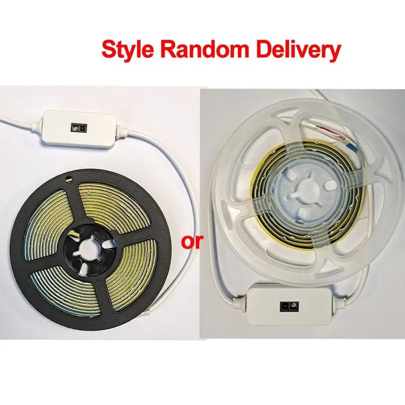 5V COB LED Strip Light with Hand Sweep Sensor USB Dimmable Flexible Light for Bedroom TV Mirror Backlight Kitchen Wall Decor
