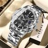 BINBOND Luminous Waterproof Quartz Wristwatch for Men Accurate Luxury Auto Date Chronograph Men's Watch Fashion Durable Reloj