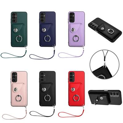 Wallet Card Holder Slots Ring Bracket Cover Phone Case For Samsung Galaxy S20,S21,S22,S23,A12,A13,A14,A15,A24,A25,A33,A34,A53,A54,A55,M55,C55,M15...