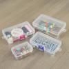 Flip Cover Plastic Jewelry Case Mini Beads Storage Container Sewing Storage Box  Craft Supplies