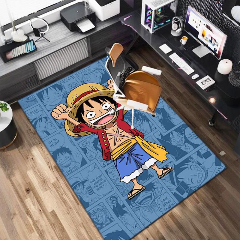 Starring the Japanese cartoon ONE PIECE Monkey D. Luffy carpet is suitable for living room and bedroom doormats office balcony decorative carpet V21