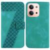 For Xiaomi Redmi 15C 5G (EU) (173mm)/15C 4G (EU) (173mm) Stand Case 7-Shaped Pattern Imprint Leather Phone Cover with Strap