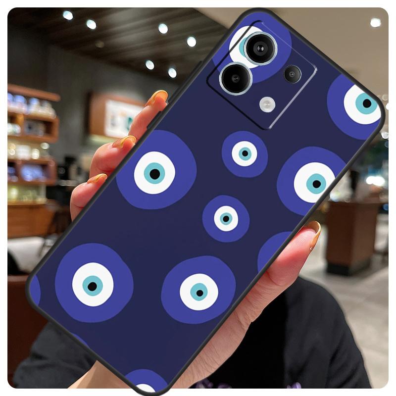 Big Eyes Cartoon Pattern Case For Xiaomi Redmi Note 14 10 11 12 13 15 Pro Plus Cover For Redmi 15 15C 14C 10C 12C 13C