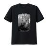 Dimmu Borgir For All Tid Schwarzes T-Shirt Gotisches Schloss Design Metal Band Merch vintage Gewaschen Weich Unisex Bequem Atmungsaktiv