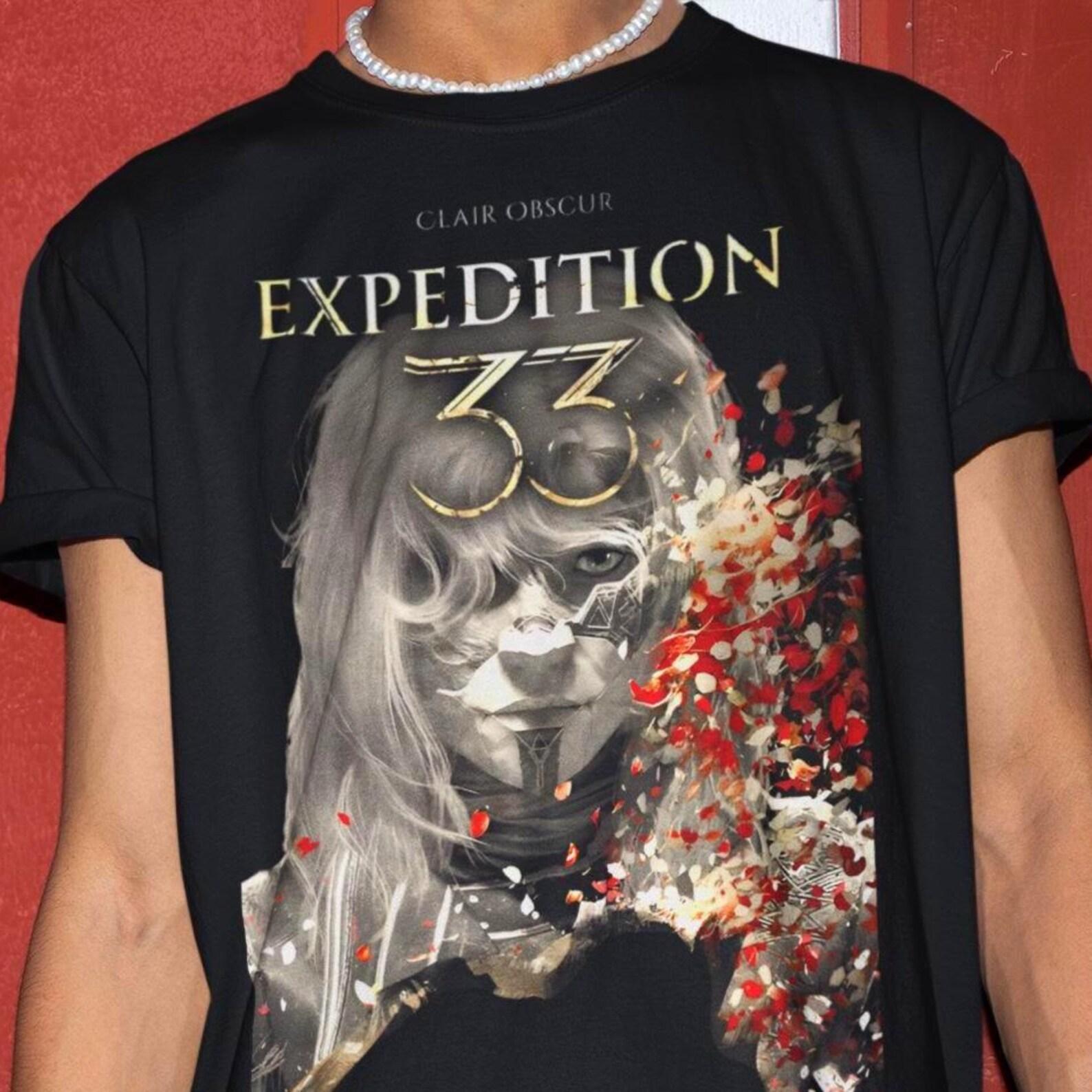 Expedition 33 Poster Tshirt - Action RPG Gamer Gift, Clair Obscur Sweater 4XL