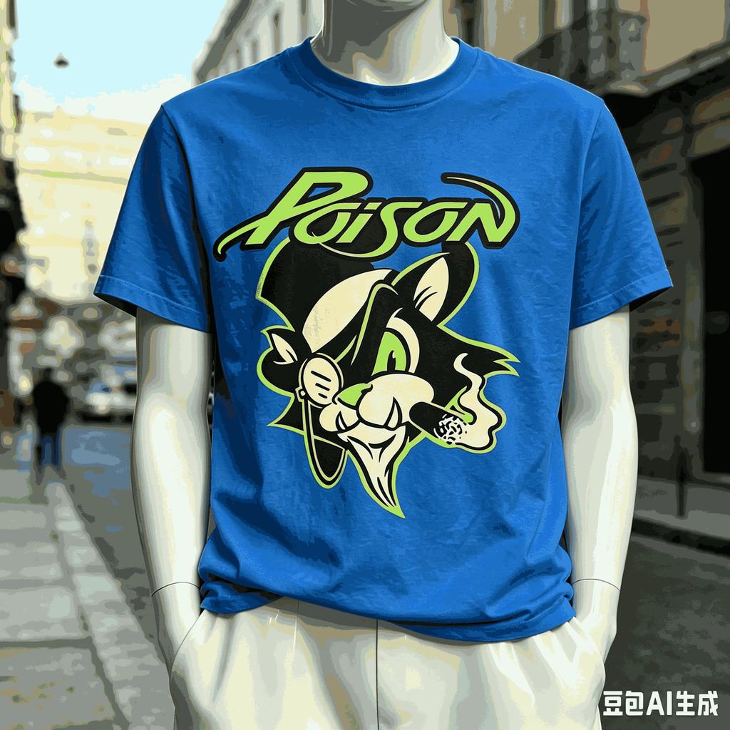 Poison Band World Tour T Shirt Unisex Unisex Fashion Vintage Hip Hop Streetwear Male Tshirts Oversized Unisex Harajuku Hip Hop Soft