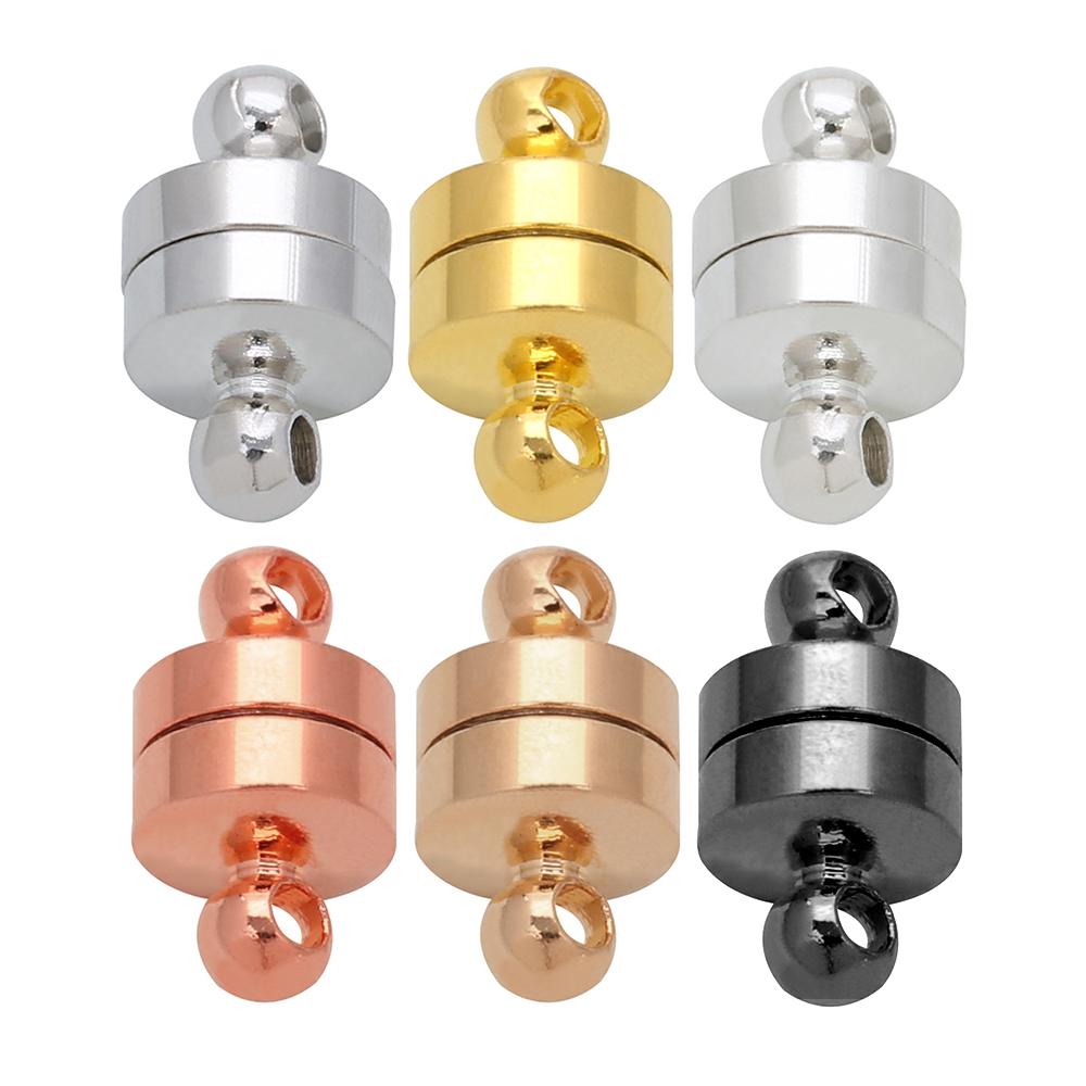 10pcs/lot Round Strong Magnetic Clasps For Jewellery Making Magnet End Clasp Connectors DIY Necklace Bracelet Wholesale
