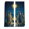 Christmas & Thanksgiving Thickened Digital Print Blackout Curtains - Customizable Image