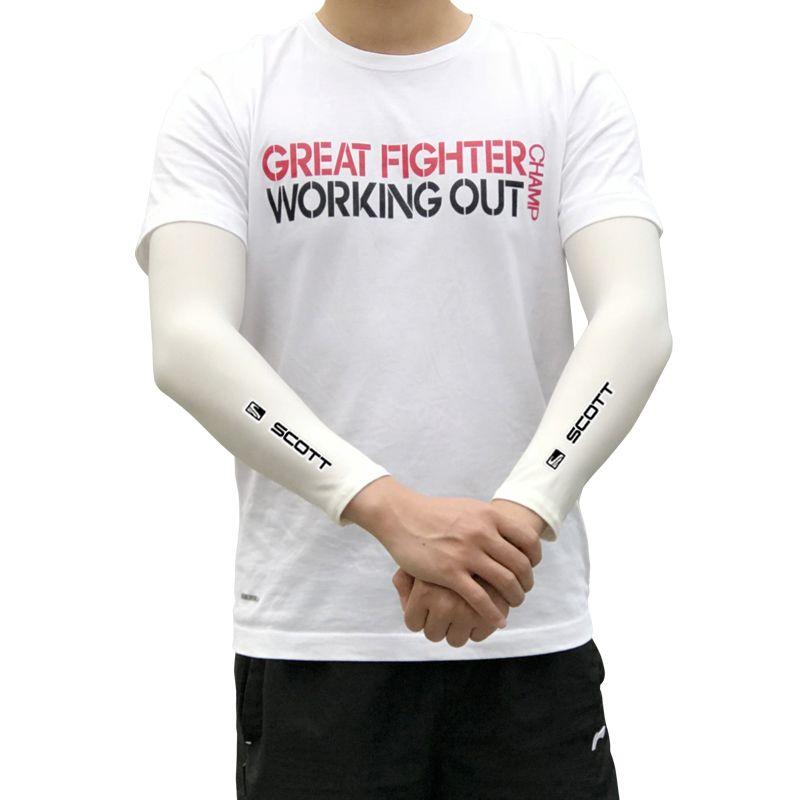 

Cool Silky Outdoor Driving Women s Arm Guard Sun Protection Oversleeve SCOTT label# White S