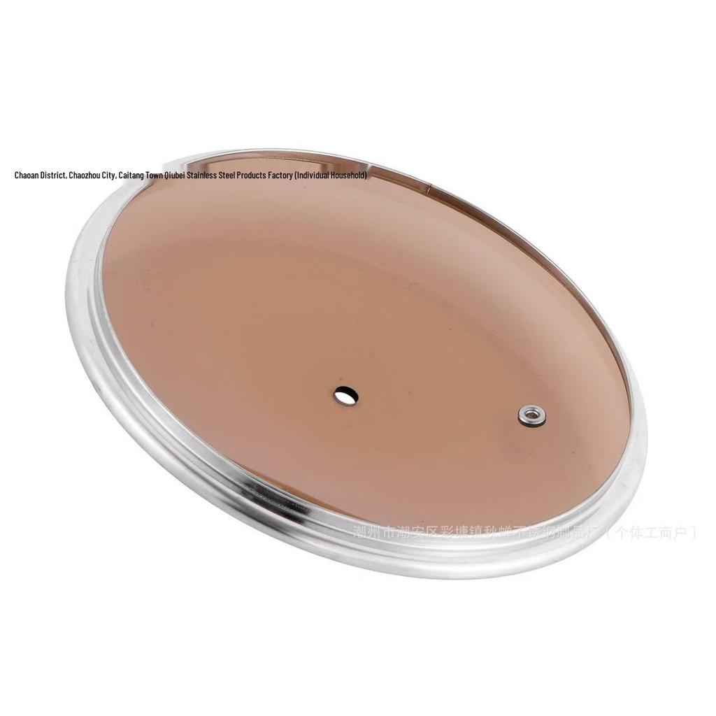 G-Type Golden Tempered Glass Pot Wok Lid Cover