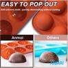 Anmai Half Sphere 6 Cavity Silicone Mold Baking Mold Hemisphere Cake Mold Chocolate Mold Jelly Mold Mousse Cupola Mold 19 X 13 X 2.8 Cm