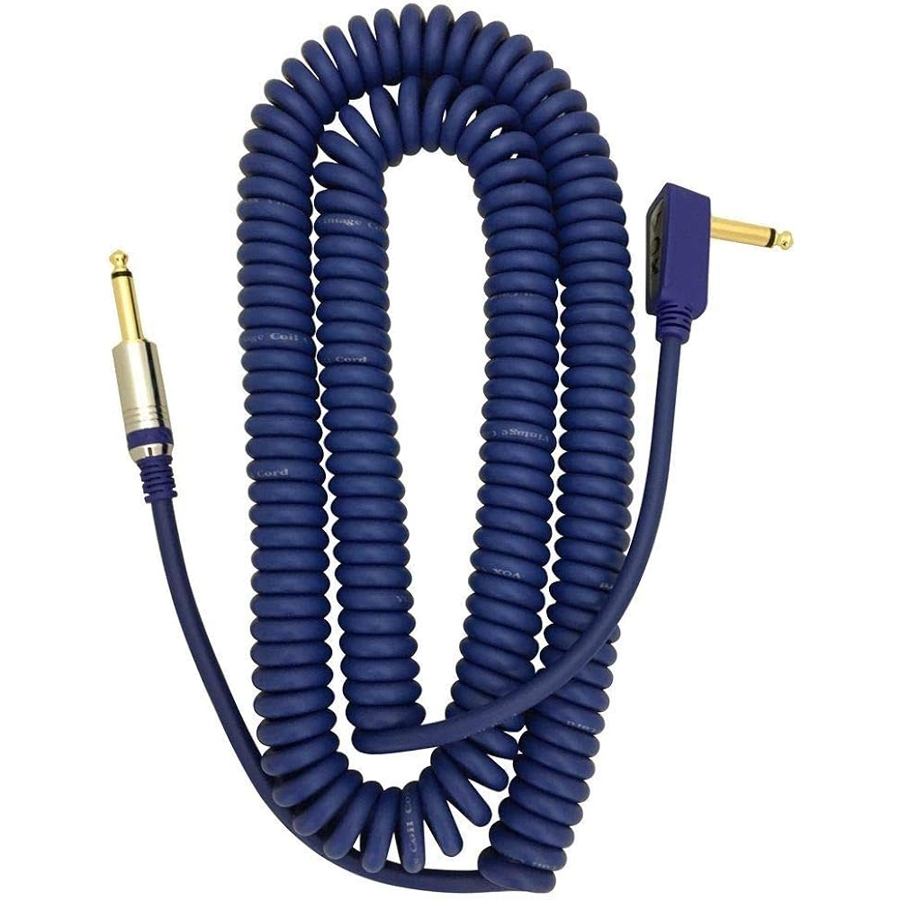 VOX (Vox) VCC90 Vox Cable Guitar & Bass Shield Curl Cord Type 9m Long Blue
