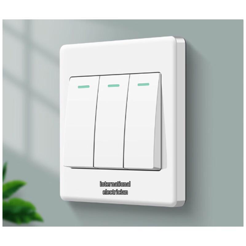 Hongze Surface Mounted Three-Gang Single-Pole Wall Switch