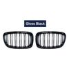 High Quality Front Kidney Grille For BMW 1 Series F20 F21 2011 2012 2013 2014 Double Slat Line Gloss Matte Black Racing Grill