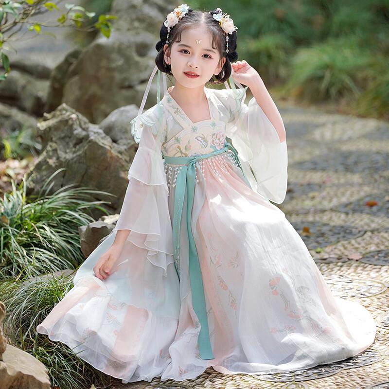 Anneyol Girls  Summer Hanfu Dress 140