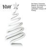 Elegant Shelf Accent Minimalist Spiral Christmas Tree Figurine with Star Topper, 3D Printed Mini Durable Pla Sculpture Decoration, Modern Tabletop
