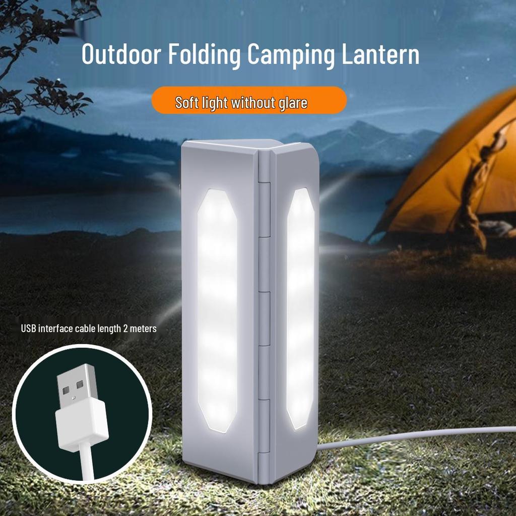 Portable USB Rechargeable Camping Light: Multi-Use Emergency and Tent Lighting