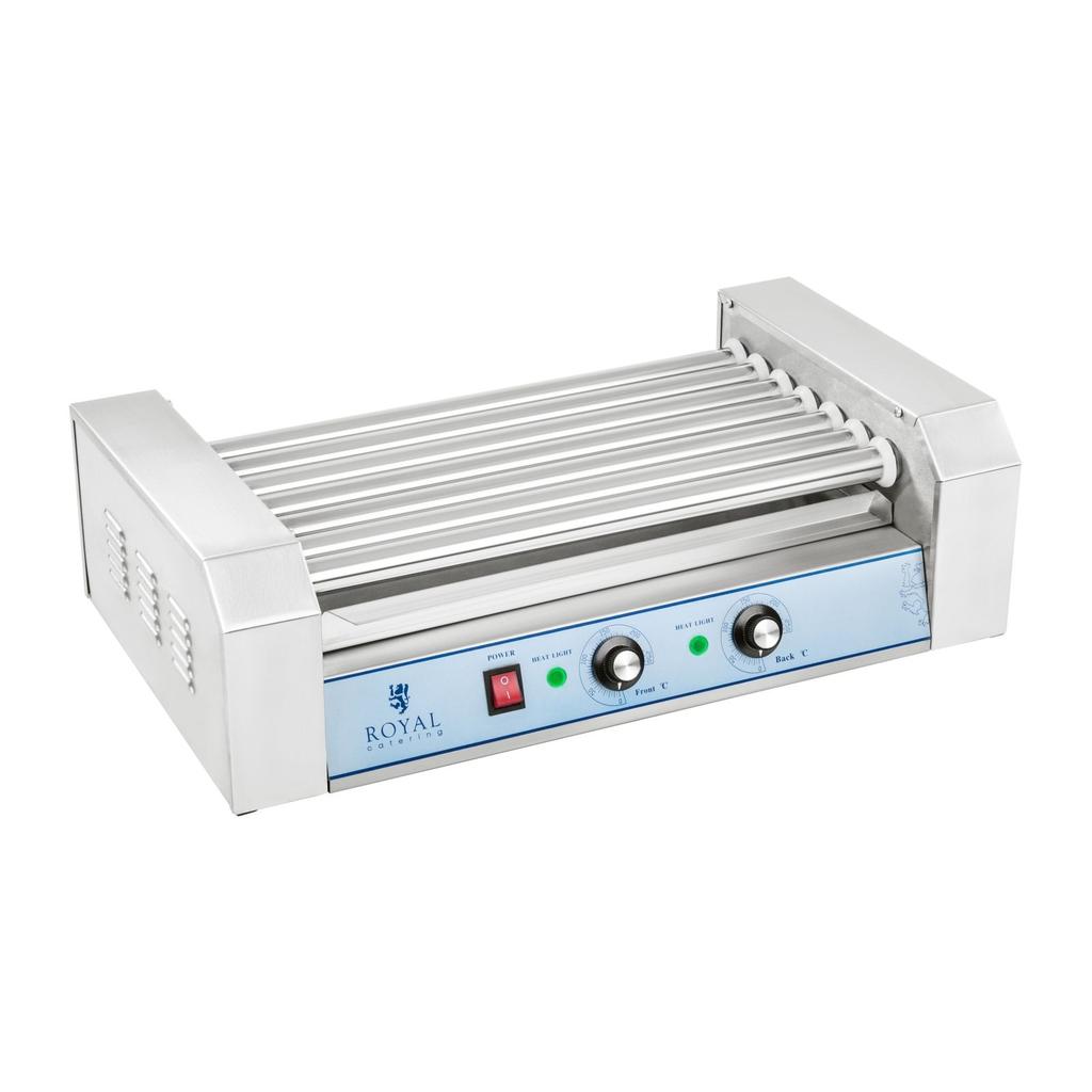 Roller Grill Sausage Warmer 7 Rolls with Cover
