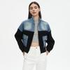 DIMANAF 2025 Autumn New Women Short Jacket Zipper Sweaters Coat Patchwork Coat Knitting Pockets Sweater