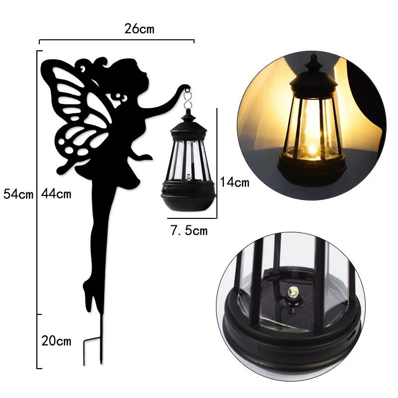 Solar Outdoor Garden Moon Lights Waterproof  LED Metal Fairy Landscape Light Perfect for Pathway and Yard Decor Antique Wrought