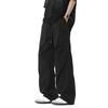 Men's Baggy Trousers Spring Summer Drawstring Waist Cargo Pants Solid Color Wide Leg Trousers for Street Travel Office