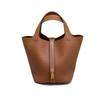 Large Vegetable Basket Bag TOGO First-layer Cowhide Handbag Fashionable Commuting Large-capacity Bucket Bag Genuine Leather Women's Bag
