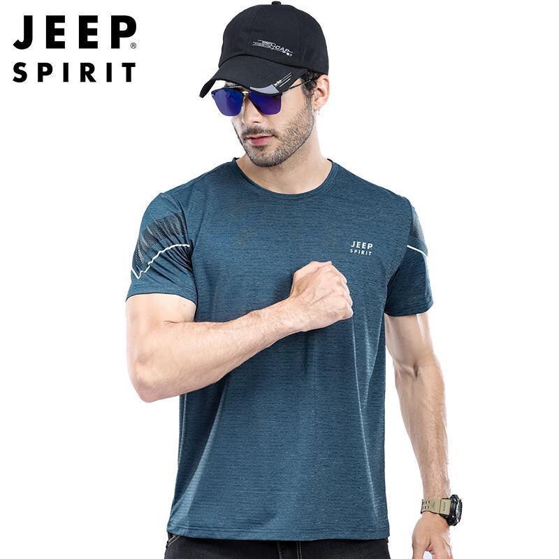 

Мужская футболка JEEP SPIRIT с коротким рукавом и круглым вырезом, быстросохнущая 4XL