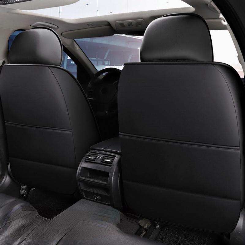 Universal Car Seat Cover Set PU Leather Vehicle Cushion Full Surrounded Protector Pad Anti-Scratch